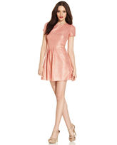 Thumbnail for your product : Adrianna Papell Hailey Logan by Juniors' Metallic Cutout Dress