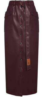 Diana Arno Elle Faux Leather Pencil Skirt