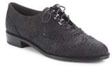 Thumbnail for your product : Stuart Weitzman Laddie Textured Leather Oxfords