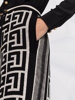 Thumbnail for your product : Balmain Monogram-Pattern Knitted Trousers