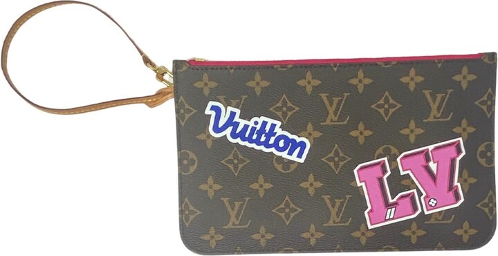 Louis Vuitton Limited Edition Monogram Patch City Pouch Wristlet