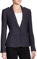 Thumbnail for your product : Burberry Linen Bromworth Fitted Blazer