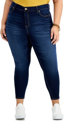 Celebrity Pink Trendy Plus Size High Rise Skinny Ankle Jeans
