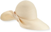 Thumbnail for your product : Eugenia Kim Cate Pinned Wide-Brim Sun Hat, Ivory