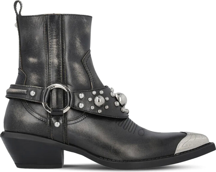 Pinko Tex biker boots