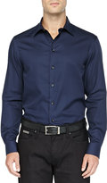 Thumbnail for your product : Armani Collezioni rmni Collezioni Textured Solid Dress Shirt, Navy