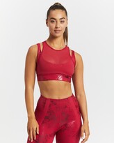Thumbnail for your product : Puma Women's Red Crop Tops - Fashion Luxe ellaVATE Bra