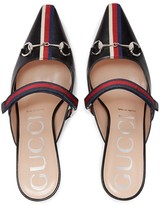 Thumbnail for your product : Gucci Mid-heel slide with Web