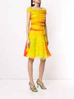 Thumbnail for your product : Ralph Lauren Collection Off The Shoulder Layered Dress