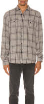Thumbnail for your product : Frame Long Sleeve Double Flap Pocket in Grey Multi | FWRD