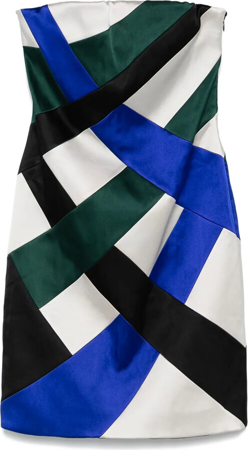 Giorgio Armani Pre-Owned 2000s Patchwork Mini Dress