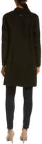 Thumbnail for your product : Soia & Kyo Taina Leather-Trim Wool-Blend Coat
