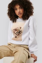Thumbnail for your product : NA-KD Printed Puff Sleeve Sweater