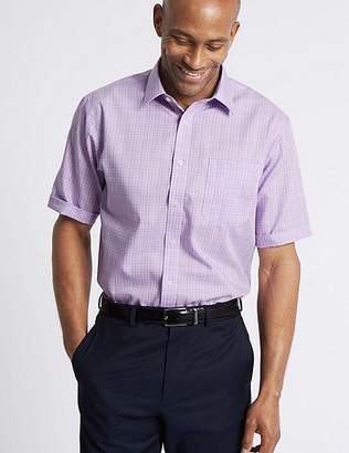 Marks and Spencer Short Sleeve Non-Iron Regular Fit Shirt