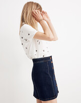 Thumbnail for your product : Madewell Stretch Denim A-Line Mini Skirt: Button-Front Edition