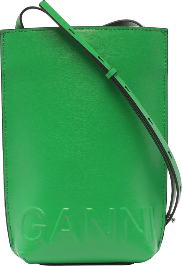 Ganni Logo Embossed Strapped Crossbody Bag ShopStyle