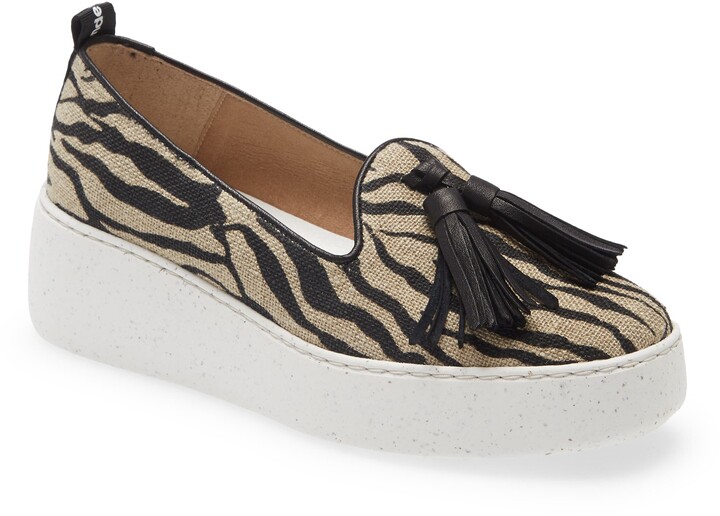 zebra slip on shoes