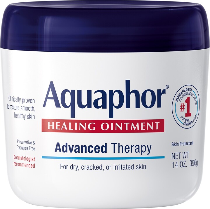 Aquaphor Advanced Therapy Healing Ointment Tube with Touch-Free Applicator, 14 OZ