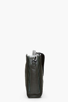 Thumbnail for your product : Neil Barrett Dark olive green suede Vienna briefcase