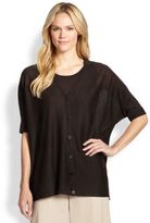 Thumbnail for your product : Lafayette 148 New York Elbow-Sleeve Boxy Cardigan