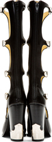 Thumbnail for your product : Toga Pulla Black Leather Multi Strap High Heel Boot