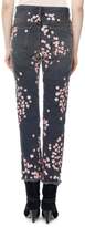 Thumbnail for your product : Isabel Marant Holan Pansy-Print Slim Cropped Jeans