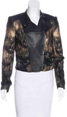 Yigal Azrouel Leather-Accented Moto Jacket