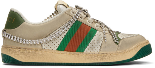 gucci tennis shoes with rhinestones