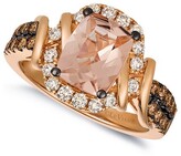 Thumbnail for your product : LeVian 14K Rose Gold 2.19 Ct. Tw. Diamond & Morganite Half-Eternity Ring