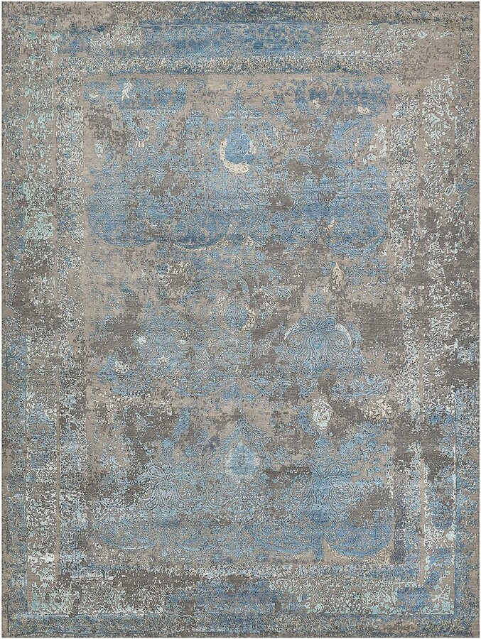 Exquisite Rugs Maison Hand-Knotted New Zealand Wool & Silk-Blend Rug