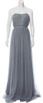 Thumbnail for your product : ML Monique Lhuillier Bridesmaids Mesh-Overlay Evening Dress