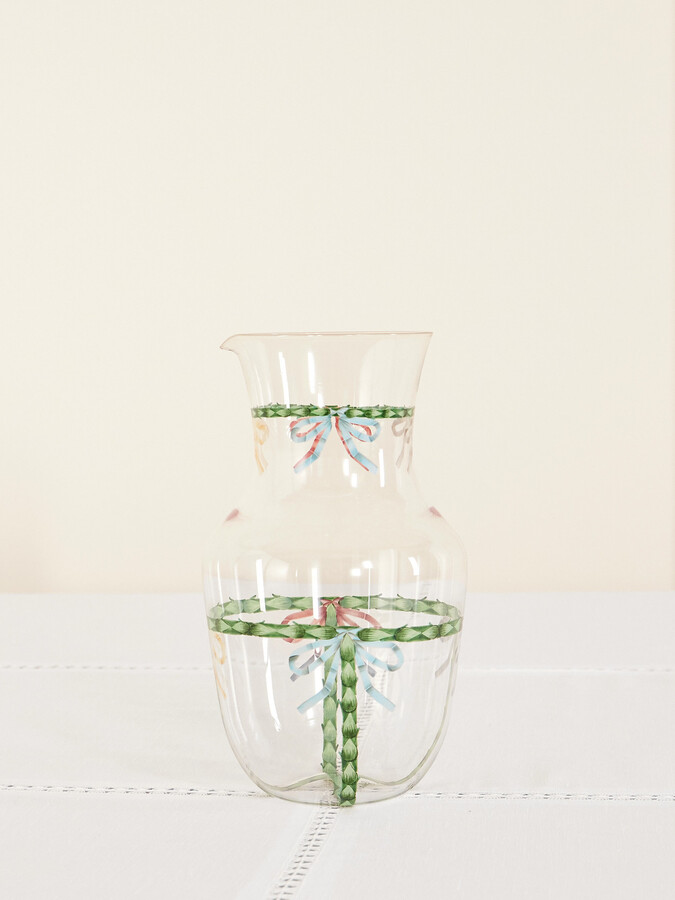 LOBMEYR - Alpha Bow Painted Crystal Glass Pitcher - Multi