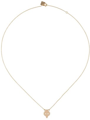 ginette_ny 18kt Rose Gold Mini Wolf Chain Necklace