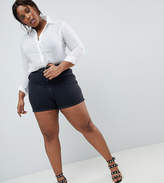 Thumbnail for your product : ASOS Curve Design Curve Denim Mom Short In Washed Black