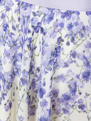 Giambattista Valli orchid print skirt