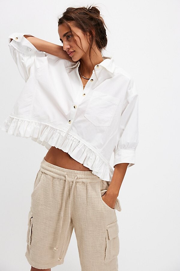 Free People We The Free Bailey Solid Shirt