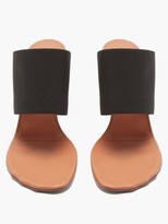 Thumbnail for your product : Vetements Lighter-heel Stretch-strap Leather Mule Sandals - Black