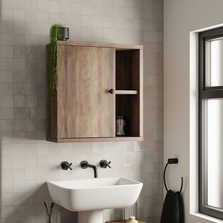 Dunelm Fulton Pine Effect Bathroom Wall Cabinet Pine - ShopStyle