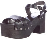Thumbnail for your product : Chanel Stud-Embellished Platform Sandals