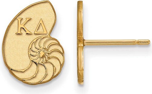 Black Bow Jewelry Co. BlackBowJewelry14kYellowGoldPlatedSterlingSilverKappaDeltaGreekLifeMascotExtraSmallStudEarrings
