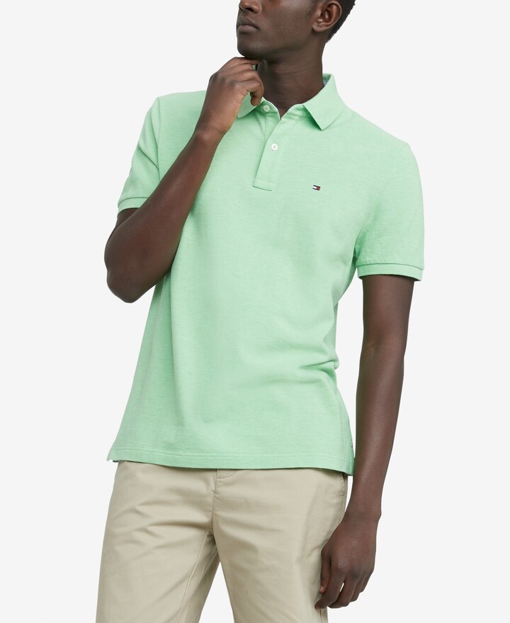 Tommy Hilfiger Polo MODA UOMO Camicie & T-shirt Custom fit sconto 64% Verde L 