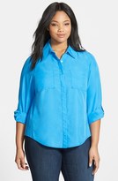 Thumbnail for your product : Foxcroft Tencel® Blend Shirt (Plus Size)