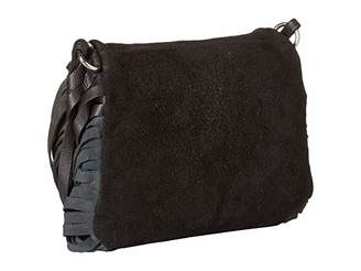 Scully Katherine Fringe Handbag (Black) Handbags