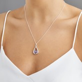 Thumbnail for your product : Lily & Roo Gold Glass Amethyst Teardrop Locket