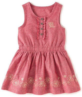 Kids Headquarters Girls 2-6x Floral Embroidered Dress