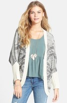 Thumbnail for your product : Blu Pepper Oversized Open Cardigan (Juniors)