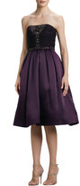 Thumbnail for your product : Pamella Roland Strapless Embroidered/Sequined Party Dress