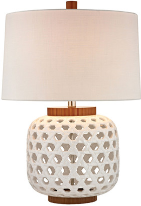 Artistic Home & Lighting 26In Woven Ceramic Led Table Lamp