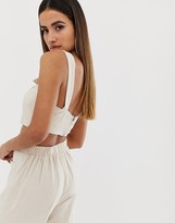 Thumbnail for your product : Parallel Lines buckle strap cami crop top co-ord