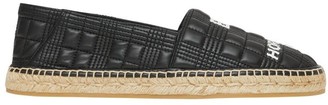 Burberry Horseferry Print Quilted Leather Espadrilles